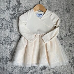 Cream tulle dress size 12-18 months
